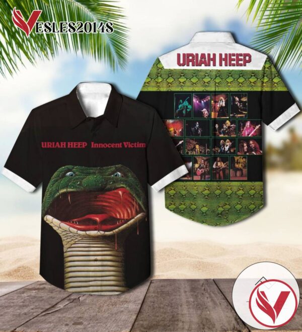 Uriah Heep Innocent Victim Album Cover Hawaiian Shirt, Best Gift For Music Lovers Vesles2014S
