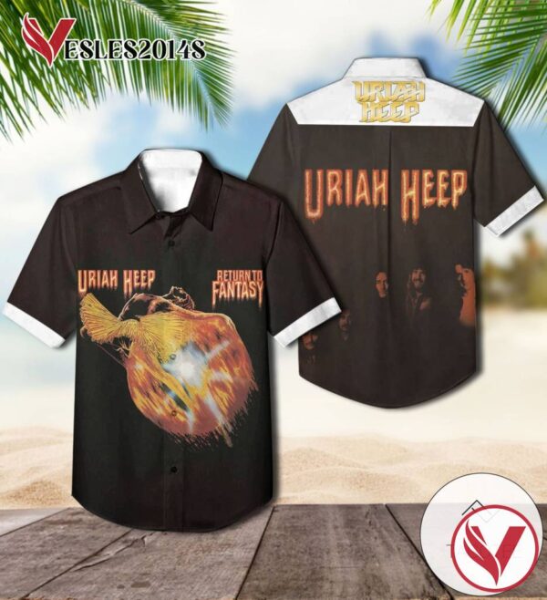 Uriah Heep Return To Fantasy Album Cover Hawaiian Shirt, Best Gift For Music Lovers Vesles2014S