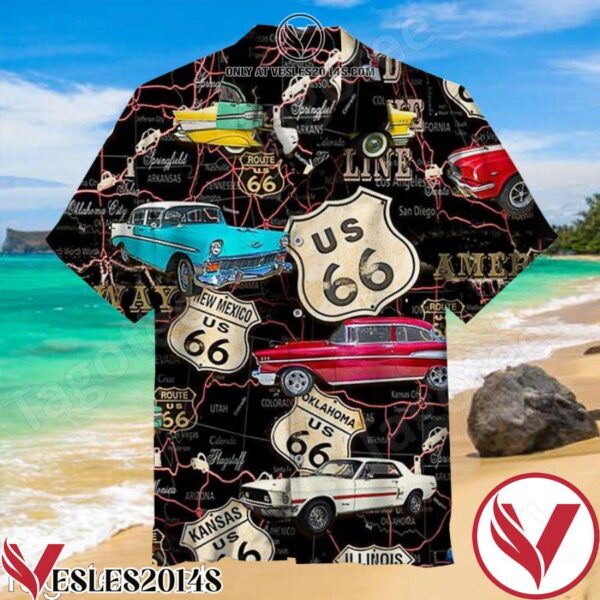Us 66 Hawaiian Shirt, Unique Gifts For Friends - Vesles2014S 1