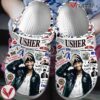 Usher Singer Music Crocs Crocband Clogs Shoes, Unique Gifts For Fans Style 1 - Vesles2014S