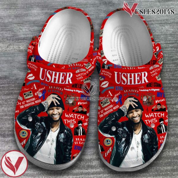 Usher Singer Music Crocs Crocband Clogs Shoes, Unique Gifts For Fans Style 2 - Vesles2014S 2
