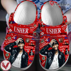 Usher Singer Music Crocs Crocband Clogs Shoes, Unique Gifts For Fans Style 2 - Vesles2014S