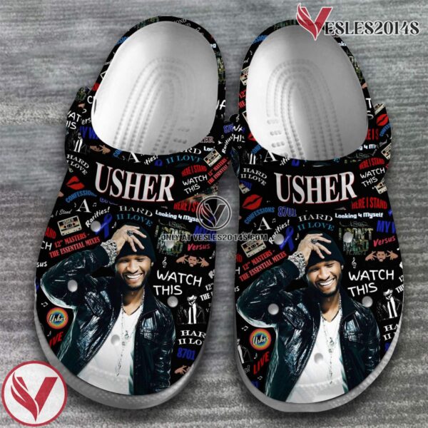 Usher Singer Music Crocs Crocband Clogs Shoes, Unique Gifts For Fans Style 3 - Vesles2014S 2