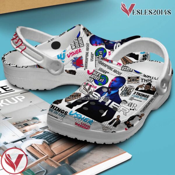 Usher Singer Music Crocs Crocband Shoes Clogs, Unique Gifts For Fans - Vesles2014S 2