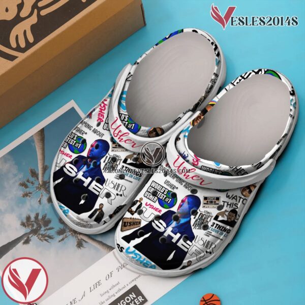 Usher Singer Music Crocs Crocband Shoes Clogs, Unique Gifts For Fans - Vesles2014S 3