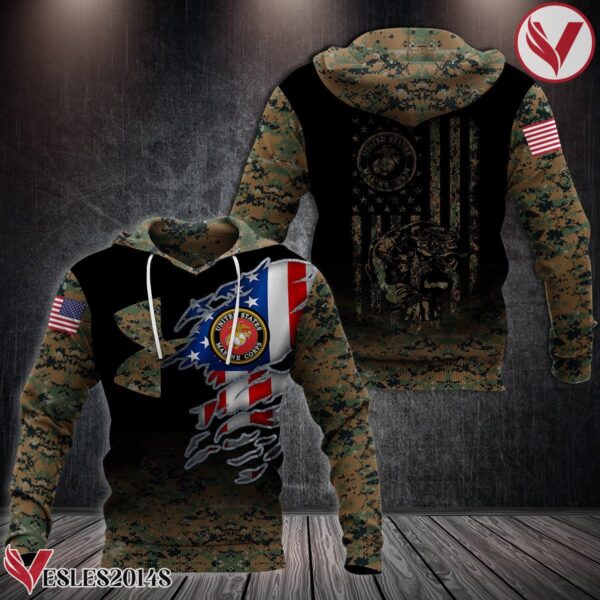 Usmc Uniform Custom Hoodie - Vesles2014S