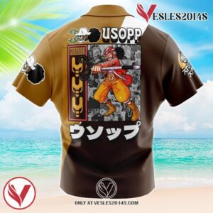 Usopp One Piece Hawaiian Button Up Shirt, Perfect Gifts For Anime Lovers - Vesles2014S 1