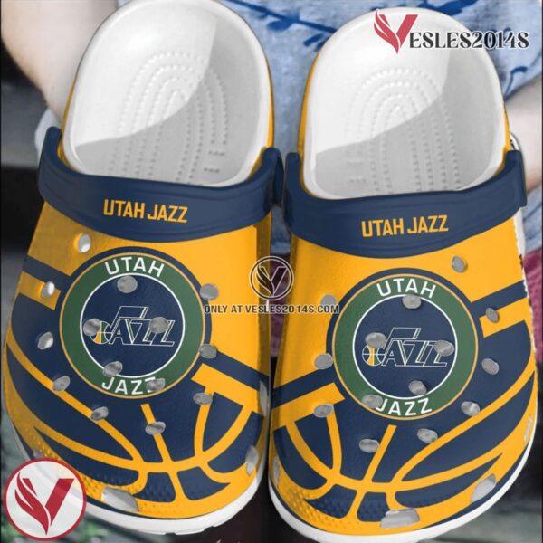 Utah Jazz Basketball Clogs Crocs Comfortable Crocband Shoes For Men Women, Unique Gift From  Vesles2014S