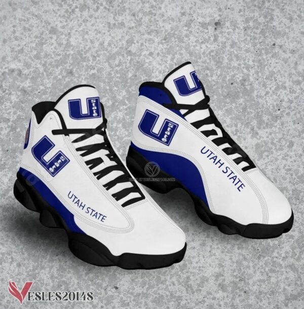 Utah State NCAA Logo Air Jordan 13 Shoes, Best Sneaker Gifts For Fans - Vesles2014s 1