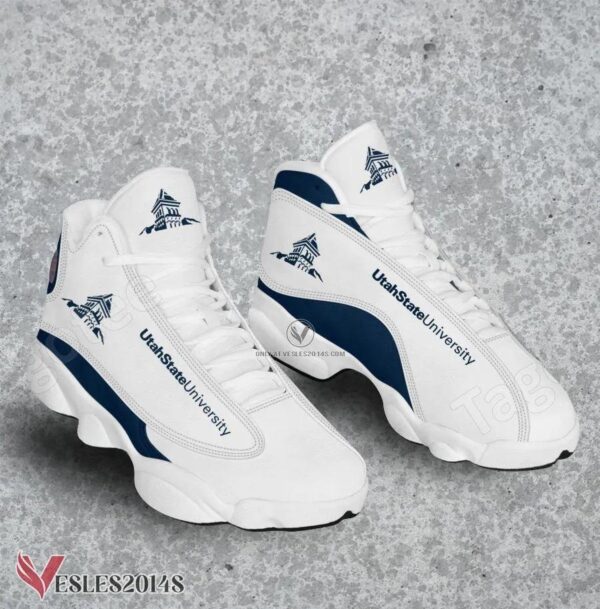 Utah State University Air Jordan 13 Shoes, Best Sneaker Gifts For Fans - Vesles2014s