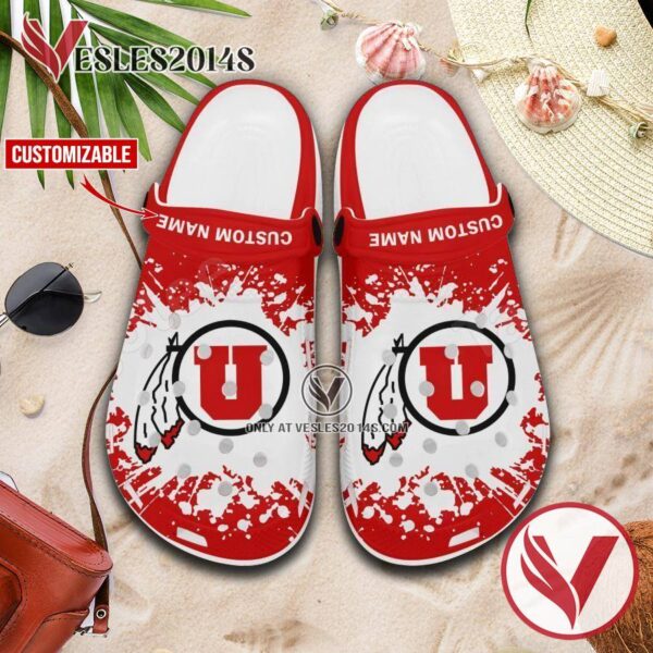 Utah Utes Logo Custom Crocs Shoes For Men And Women, Unique Clogs Shoes For Fans - Vesles2014S 1