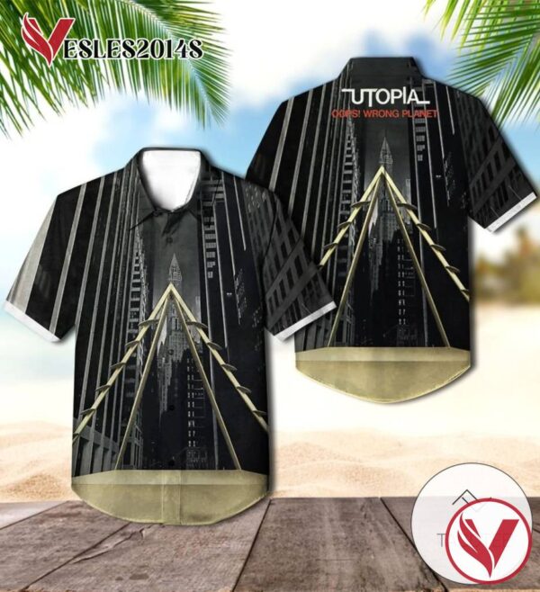 Utopia Oops Wrong Planet Album Cover Hawaiian Shirt, Best Gift For Music Lovers Vesles2014S