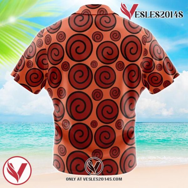 Uzumaki Clan Crest Naruto Shippuden Hawaiian Button Up Shirt, Perfect Gifts For Anime Lovers - Vesles2014S 1