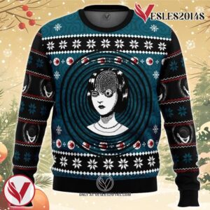 Uzumaki Junji Ito Ugly Christmas Sweater, Unique Christmas Gift For Fans - Vesles2014S