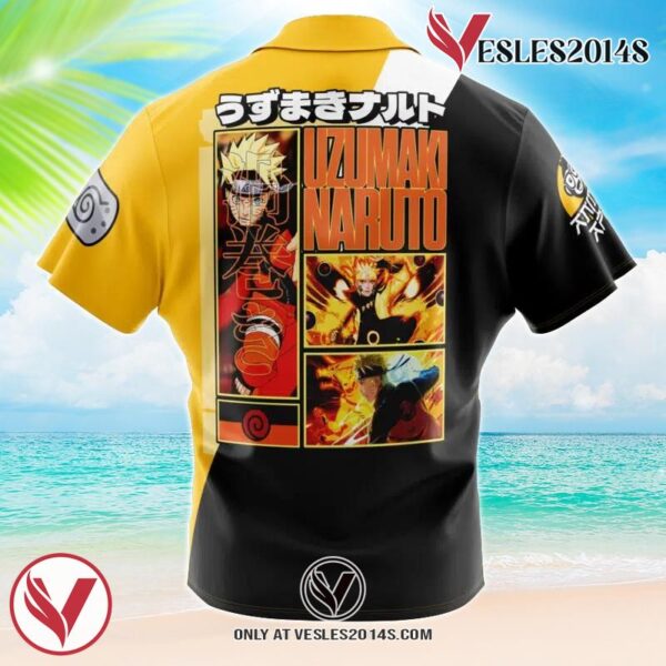 Uzumaki Naruto Shippuden Hawaiian Button Up Shirt, Perfect Gifts For Anime Lovers - Vesles2014S 1