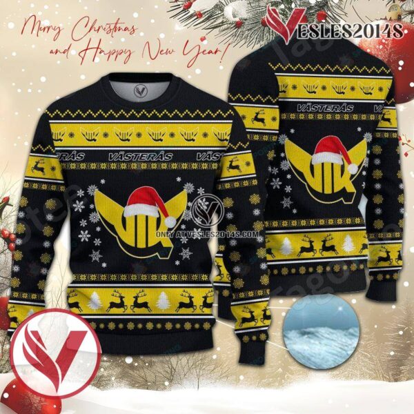 VIK Västerås HK Sport Ugly Christmas Sweater, Unique Gifts For Fans - Vesles2014aS 1