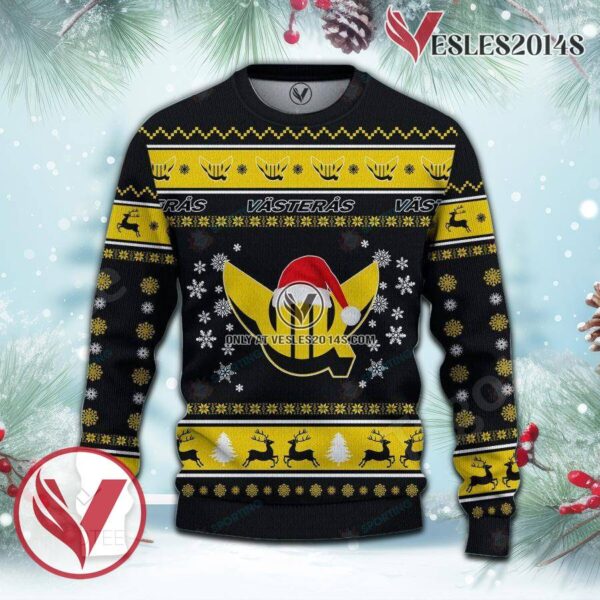 VIK Västerås HK Sport Ugly Christmas Sweater, Unique Gifts For Fans - Vesles2014aS 2
