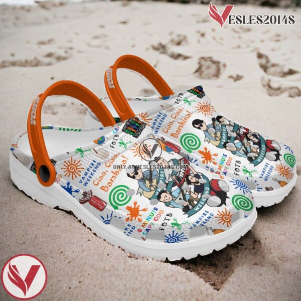 Vampire Weekend Music Crocs Crocband Clogs Shoes, Unique Gifts For Fans Style 1 - Vesles2014S 4