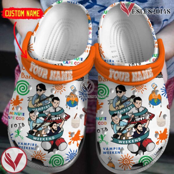 Vampire Weekend Music Crocs Crocband Clogs Shoes, Unique Gifts For Fans Style 1 - Vesles2014S