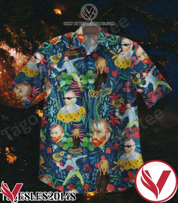 Van Gogh Floral Hawaiian Shirt, Unique Gifts For Friends - Vesles2014S 1