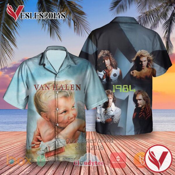 Van Halen 1984 Album Hawaiian Shirt, Best Gift For Music Lovers Vesles2014S