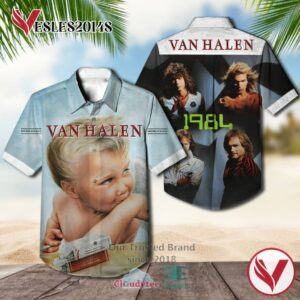 Van Halen 1984 Albums Hawaiian Shirt, Best Gift For Music Lovers Vesles2014S