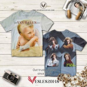 Van Halen 1984 ver Album 3D T-Shirt, Perfect Gifts For Music Lovers - Vesles2014S