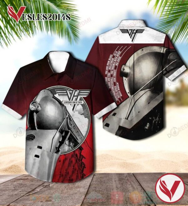 Van Halen A Different Kind of Truth Album Hawaiian Shirt, Best Gift For Music Lovers Vesles2014S