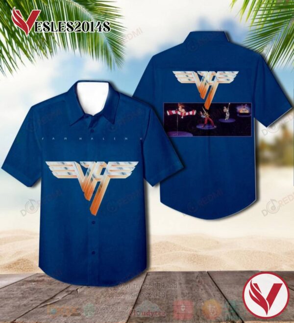 Van Halen Album Hawaiian Shirt, Best Gift For Music Lovers Vesles2014S