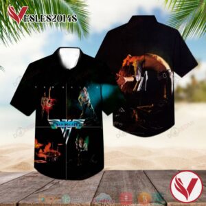 Van Halen Album Hawaiian Shirt, Best Gift For Music Lovers Vesles2014S bSl