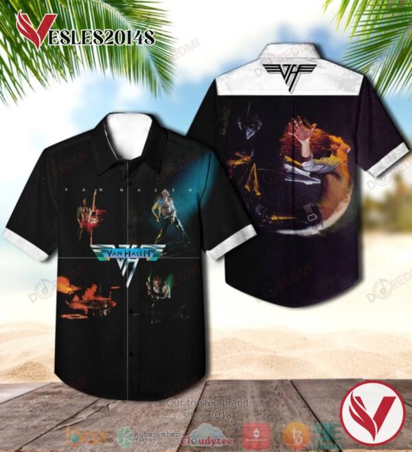Van Halen Album Van Halen Band Hawaiian Shirt, Best Gift For Music Lovers Vesles2014S