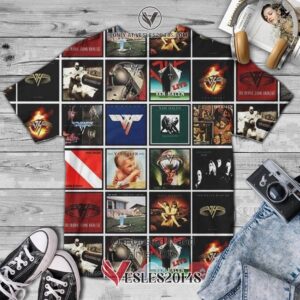 Van Halen All in one Album 3D Shirt, Unique Gifts For Music Lovers - Vesles2014S