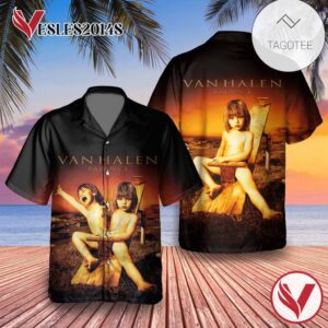 Van Halen Balance Album Cover Hawaiian Shirt, Best Gift For Music Lovers Vesles2014S
