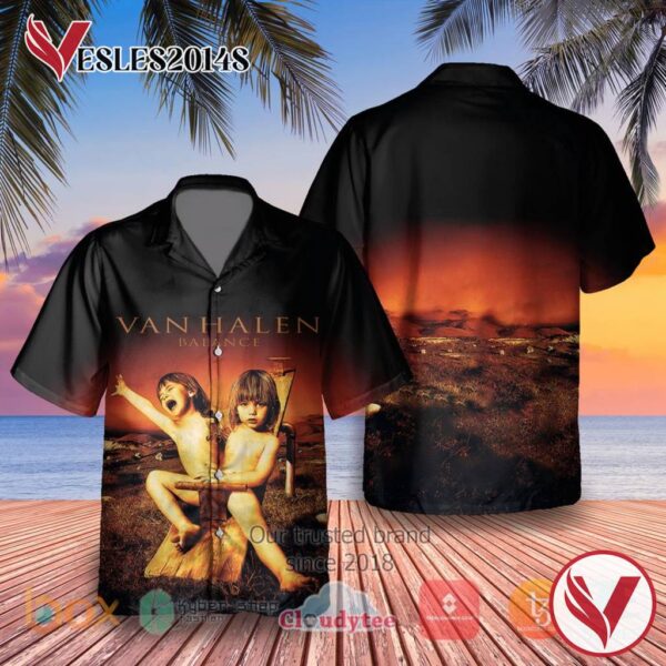 Van Halen Balance Album Hawaiian Shirt, Best Gift For Music Lovers Vesles2014S