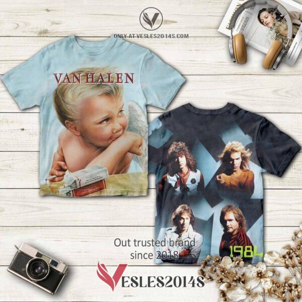 Van Halen Band 1984 Album 3D T-Shirt, Perfect Gifts For Music Lovers - Vesles2014S
