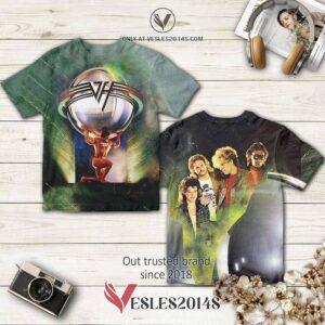 Van Halen Band 5150 Ver Album 3D T-Shirt, Perfect Gifts For Music Lovers - Vesles2014S
