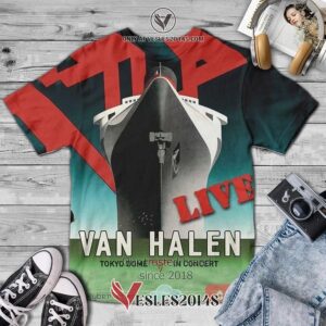 Van Halen Band Dome Live Album 3D T-Shirt, Unique Gifts For Music Lovers - Vesles2014S