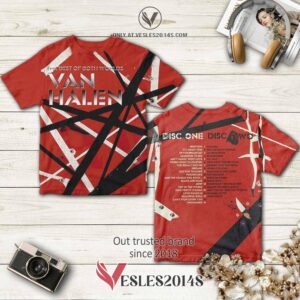 Van Halen Best of Both Worlds Album 3D T-Shirt, Perfect Gifts For Music Lovers - Vesles2014S