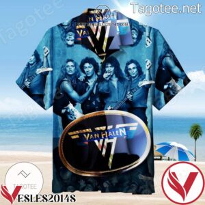 Van Halen Blue Hawaiian Shirt, Unique Gifts For Friends - Vesles2014S 1