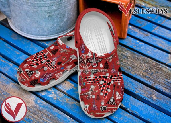 Van Halen Christmas Music Crocs Crocband Clogs Shoes, Unique Gifts For Fans - Vesles2014S 3