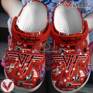 Van Halen Christmas Music Crocs Crocband Clogs Shoes, Unique Gifts For Fans - Vesles2014S