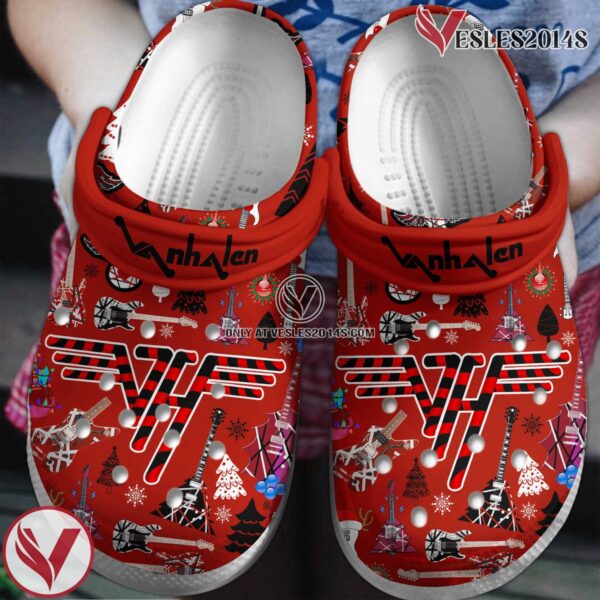 Van Halen Christmas Music Crocs Crocband Clogs Shoes, Unique Gifts For Fans - Vesles2014S