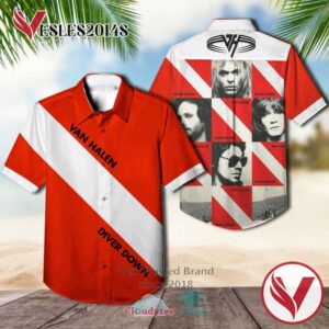Van Halen Diver Down 1982 Casual Hawaiian Shirt, Best Gifts For Summer Vesles2014S