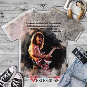 Van Halen Eddie For the lover Album 3D T-Shirt, Unique Gifts For Music Lovers - Vesles2014S