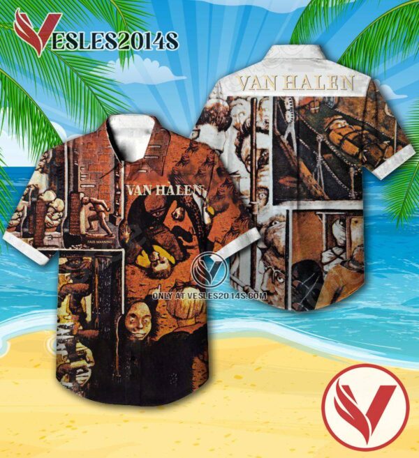 Van Halen Fair Warning Album Cover Hawaiian Shirt, Unique Gifts For Music Lovers - Vesles2014S