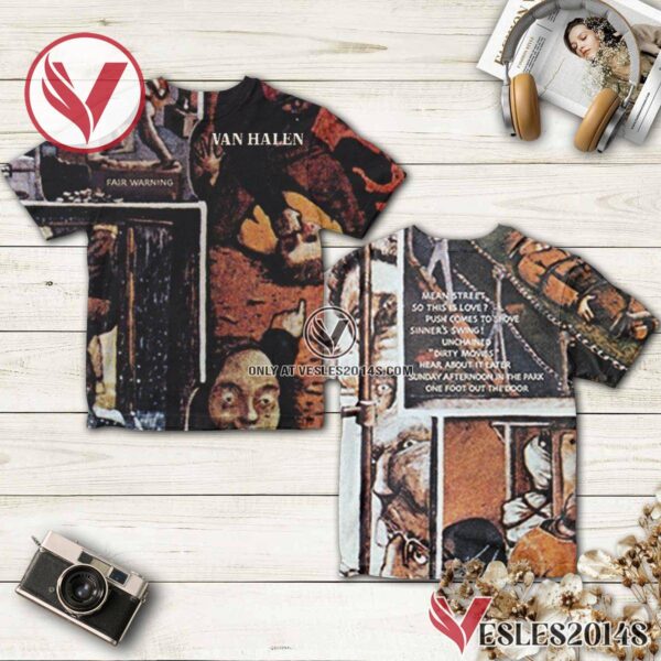 Van Halen Fair Warning Album Cover Shirt, Unique Gifts For Music Lovers - Vesles2014S