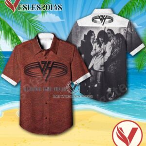 Van Halen For Unlawful Carnal Knowledge Album Cover Style 2 Hawaiian Shirt, Unique Gifts For Music Lovers - Vesles2014S