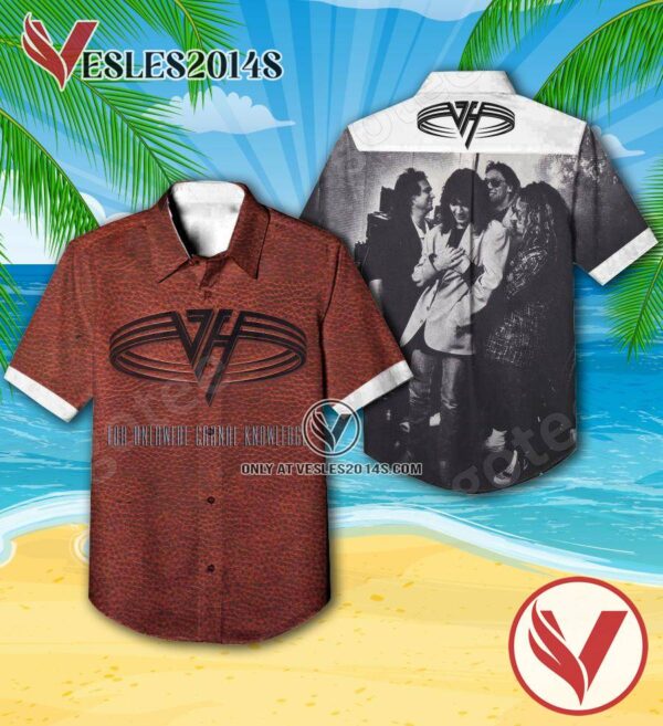 Van Halen For Unlawful Carnal Knowledge Album Cover Style 2 Hawaiian Shirt, Unique Gifts For Music Lovers - Vesles2014S