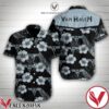 Van Halen Grey Hibiscus Black Hawaiian Shirt, Unique Gifts For Friends - Vesles2014S 1