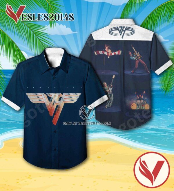Van Halen II Album Cover Style 2 Hawaiian Shirt, Unique Gifts For Music Lovers - Vesles2014S